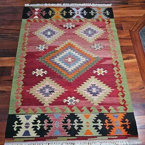 Adana area vintage handmade Turkish rug